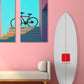 Decoration Surfboard - Frame - 5-8 White/Red