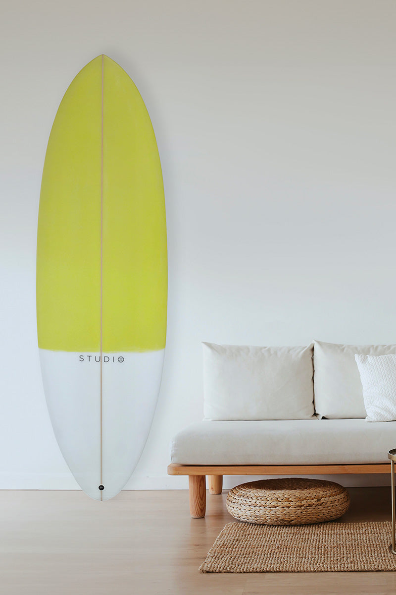 Dekoration Surfbrett – <tc>Frame</tc> – 6-0 Anis/Weiß