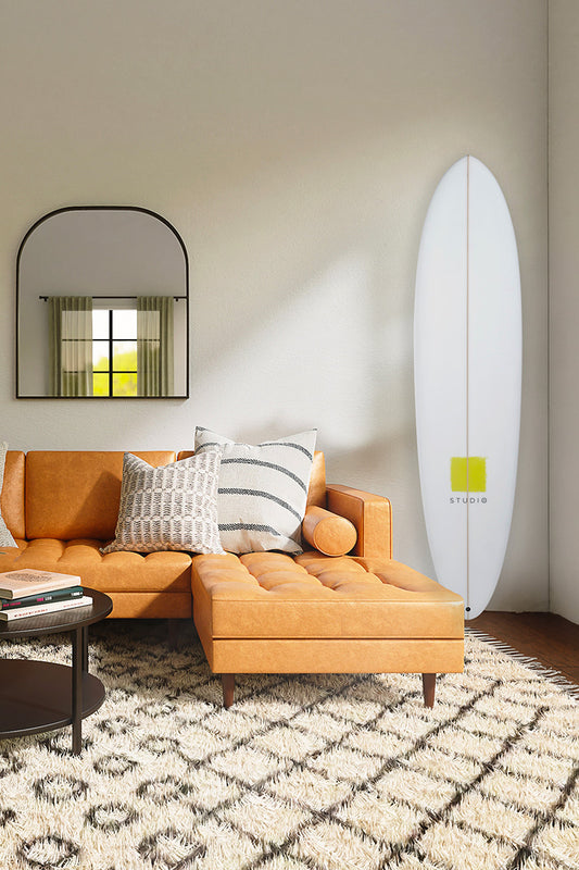 Decoration Surfboard - Shutter - 7-6 White/Anise