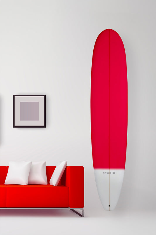 Tabla de surf decorativa - <tc>Noise</tc> - 9-0 Rojo/Blanco