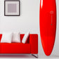 Décoration Planche de Surf - Boussole - Double Couche Rouge