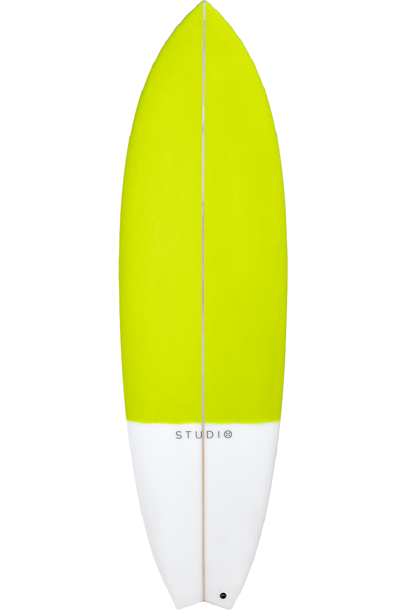 Décoration Planche de Surf - Lens - 6-3 Anis/ Blanc