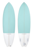 Tabla de surf de segundo grado - <tc>Lens</tc> - 6-6 Verde azulado/Blanco