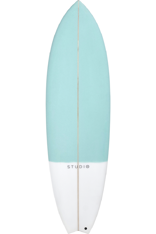 2nd Grade Surfboard - Lens - 6-6 Teal/White