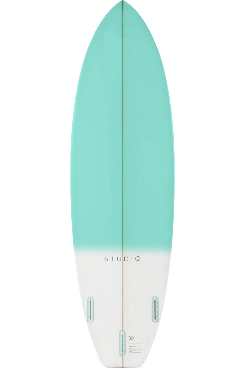 Planche de Surf Décoration - Zoom - 4-10 Sarcelle/Blanc Kid