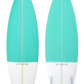 Dekoration Surfbrett – <tc>Edge</tc> 6-4 Blaugrün/Weiß