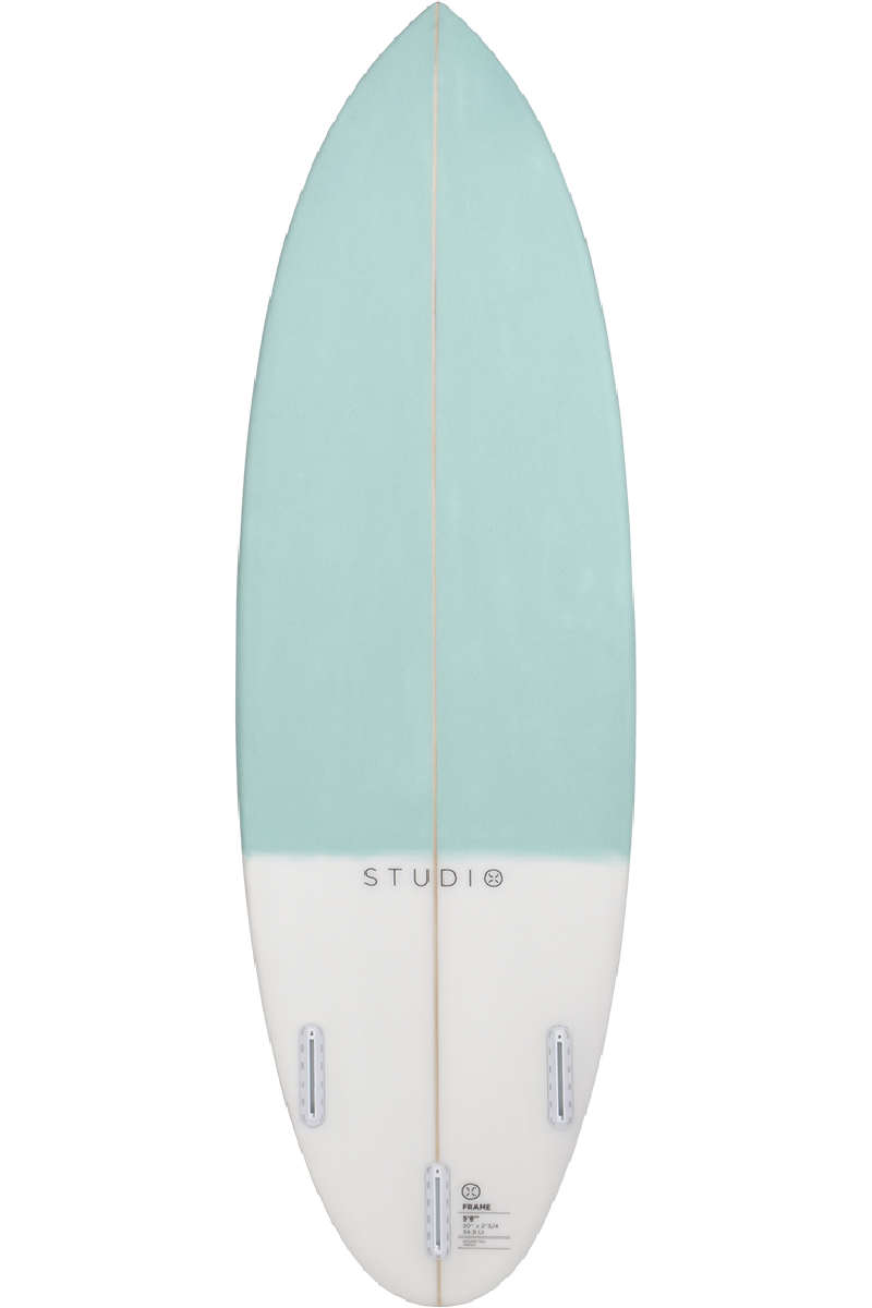 Dekoration Surfbrett – <tc>Frame</tc> – 5–8 Blaugrün/Weiß