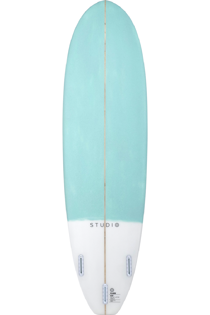 Dekoration Surfbrett – <tc>Flare</tc> – 6-8 Blaugrün/Weiß