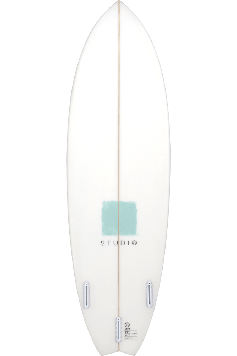 Decoration Surfboard - Lens 6-0 White/Teal