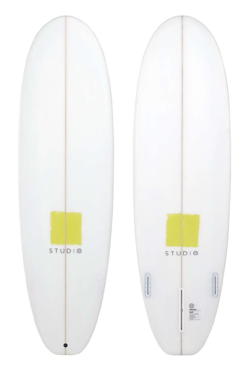Planche de Surf Déco - Focal 6-4 Blanc/Anis