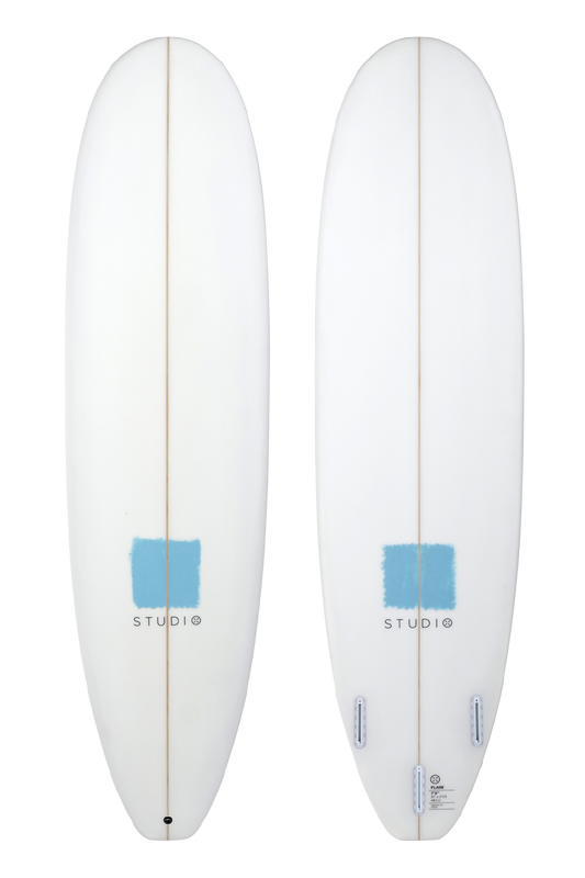 Decoration Surfboard - Flare - 7-2 White/LiteBlue