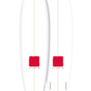 Decoration Surfboard - Flare - 6-8 White/Red