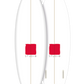 Décoration Planche de Surf - Cadre - 5-8 Blanc/Rouge