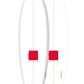 Decoration Surfboard - Lens 6-6 White/Red