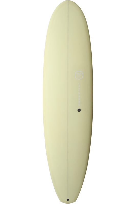 VENON Surfboards - Compass - Funboard - Pastel Yellow - Diamond Tail