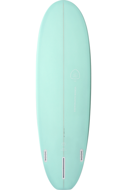 VENON Surfboards - Evo - Hybrid 2+1 Fins - Pastel Green - Squash Tail
