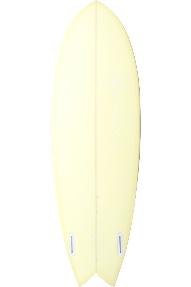 VENON Surfboards - Marlin - Retro Fish Twin - Pastel Yellow - Swallow Tail