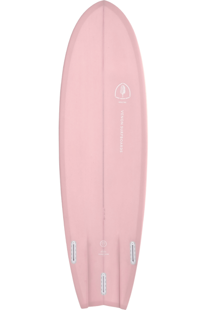 VENON Surfboards - Spectre - Hybrid Fish - Pastel Powderpink - Swallow Tail