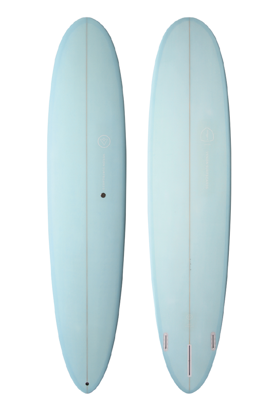 Décoration Planche de Surf - Volute - Bleu Sarcelle Pastel