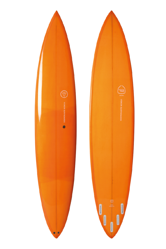 Décoration Planche de Surf - Arme - Double Couche Orange