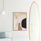 Decoration Surfboard - Zeppelin - White Deck Pink