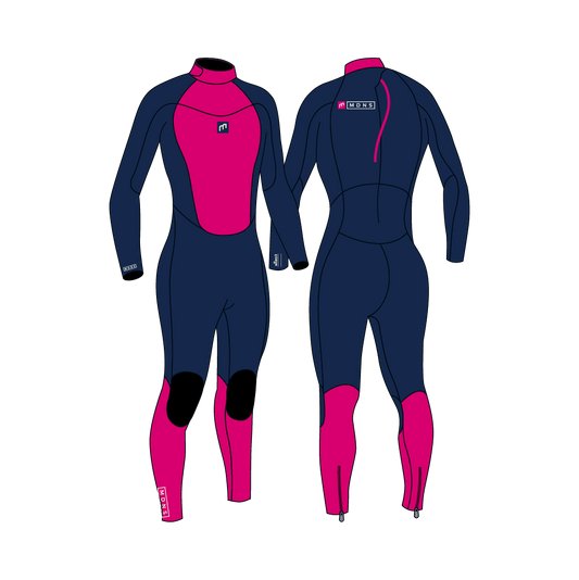 3/2 Pioneer - Zip Dos L/S Combinaison Surf Fille