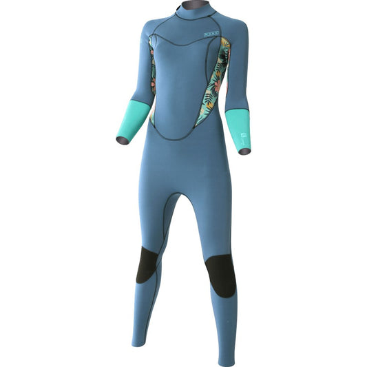 4/3 Pioneer - Zip Dos L/S Combinaison Surf Fille