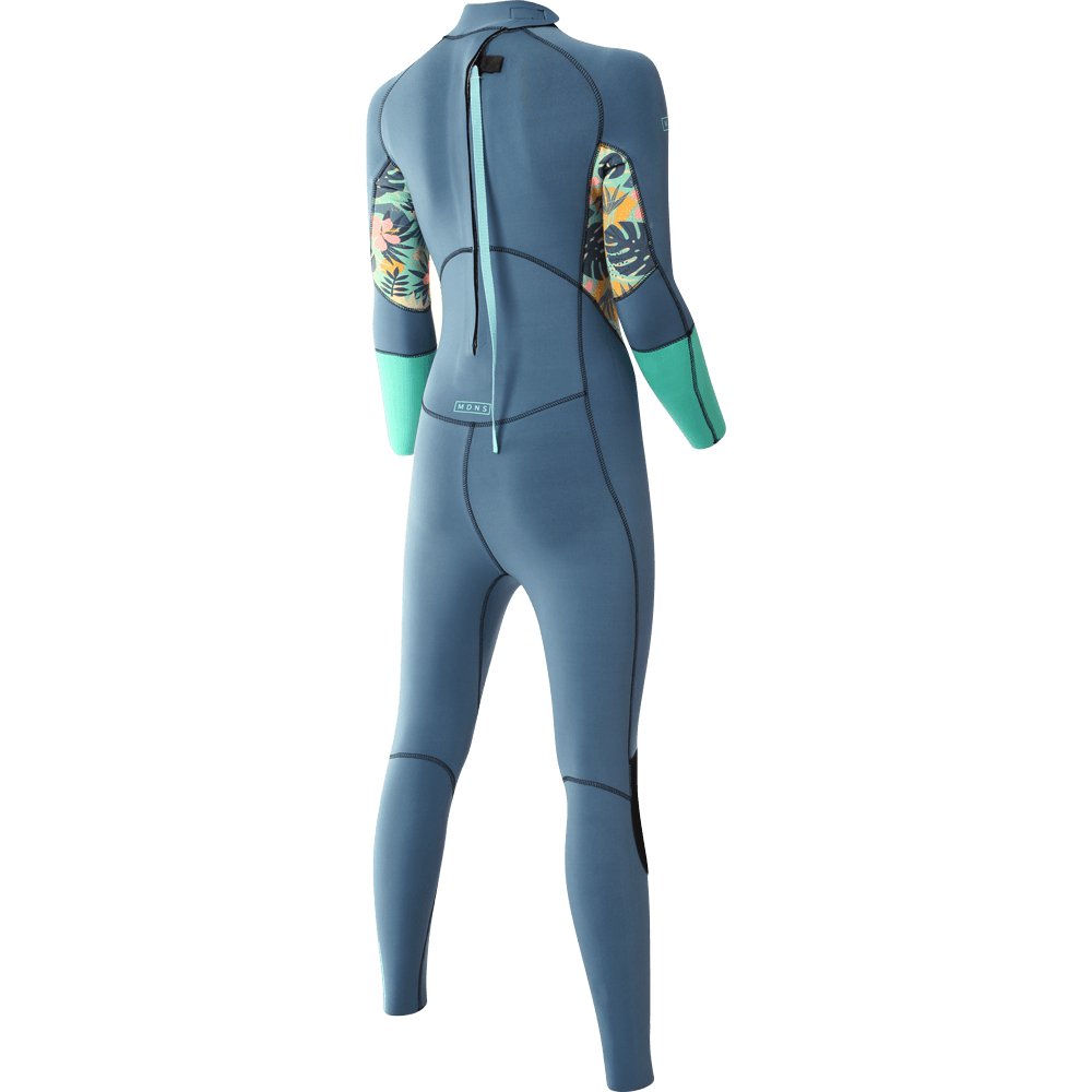 4/3 Pioneer - Zip Dos L/S Combinaison Surf Fille