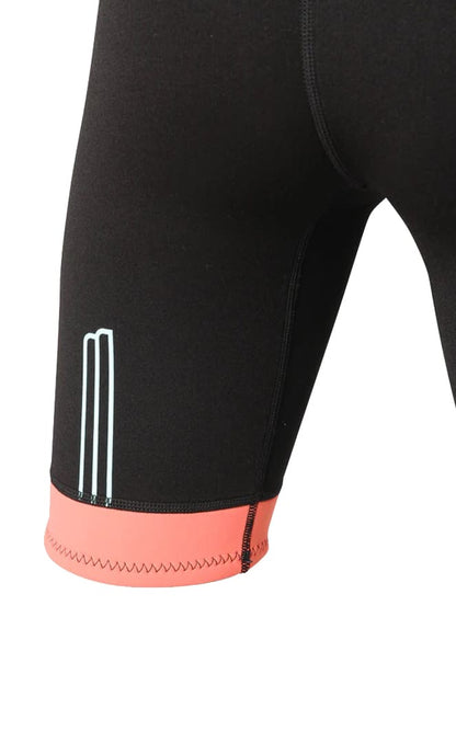 2/2 Pioneer - Zip Dos S/S Combinaison Shorty Surf Femme
