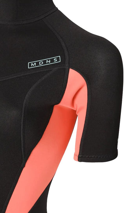 2/2 Pioneer - Zip Dos S/S Combinaison Shorty Surf Femme