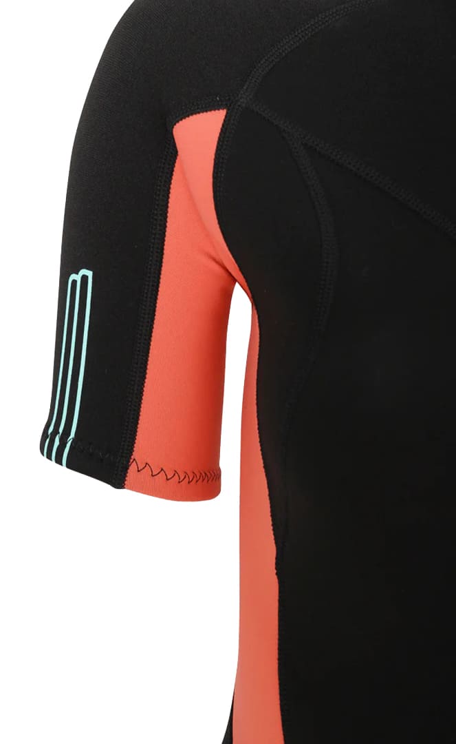 2/2 Pioneer - Zip Dos S/S Combinaison Shorty Surf Femme