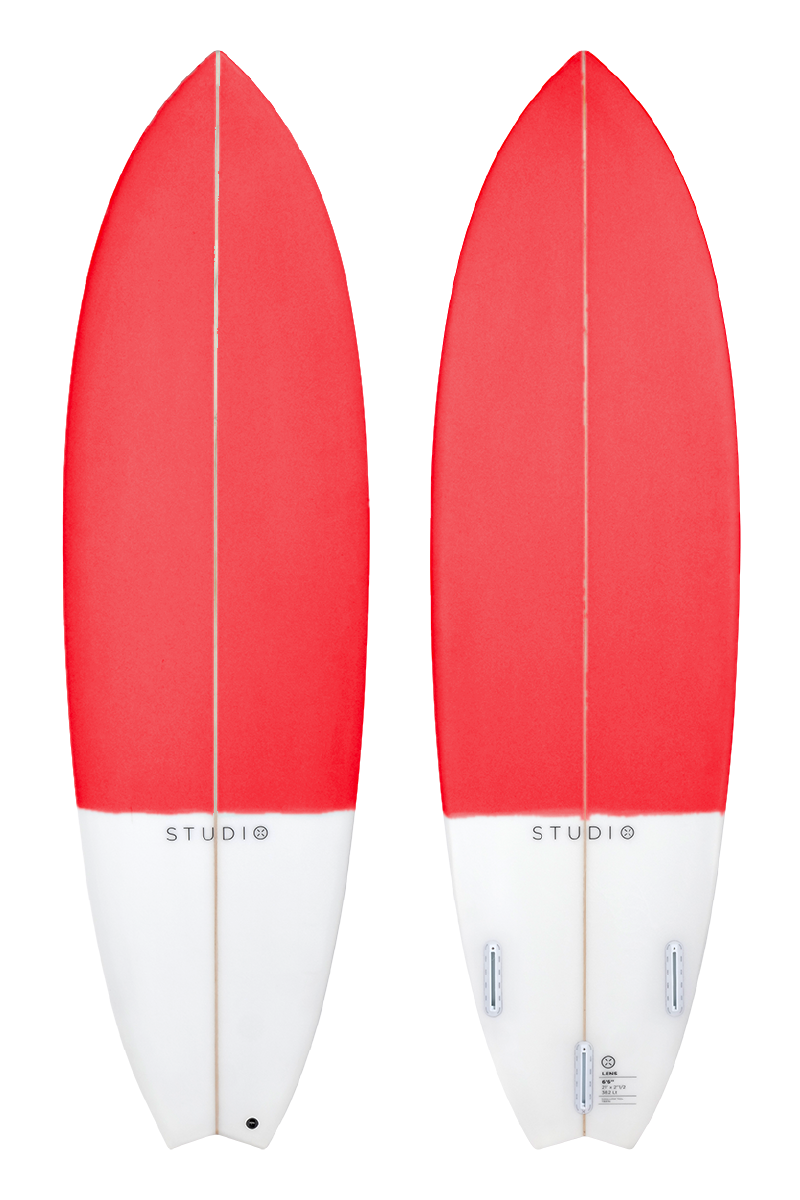STUDIO SURFBOARDS LENS 6-0 RED/WHITE