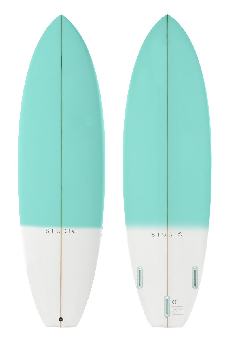 <tc>STUDIO</tc> SURFBOARDS ZOOM 5-4 WEISS/TEAL KINDER