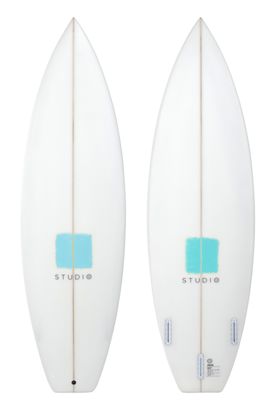 STUDIO SURFBOARDS EDGE 6-4 WHITE/LITEBLUE