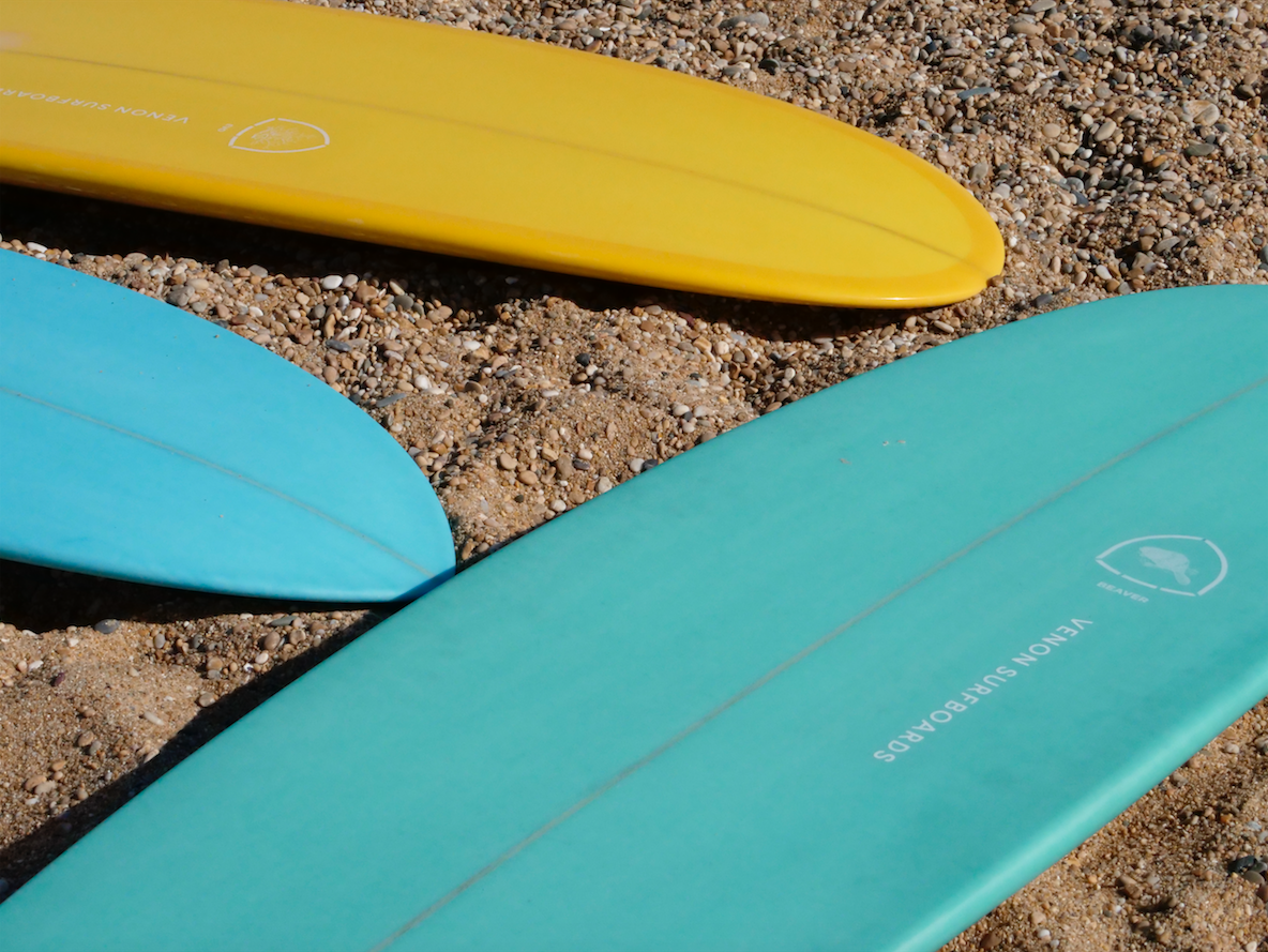 Beaver - Mid Length Twin Pin - White Deck Teal