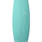 VENON Surfboards - Beaver - Mid Length Twin Pin - White Deck Teal - Round Pin Tail