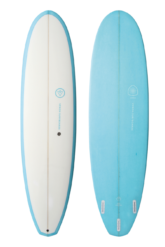 Compass - Funboard - White Deck Blue