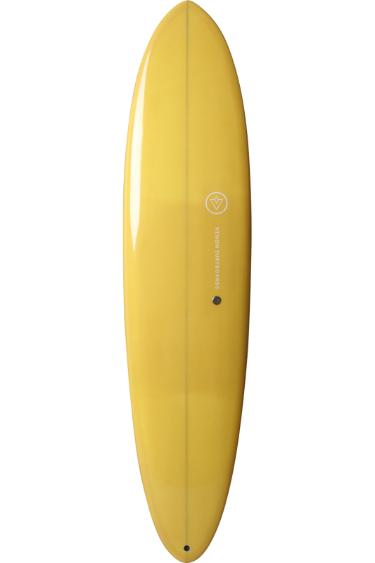 VENON Surfboards - Egg - Mid Length 2+1 - Double Layer Marigold - Round Pin Tail