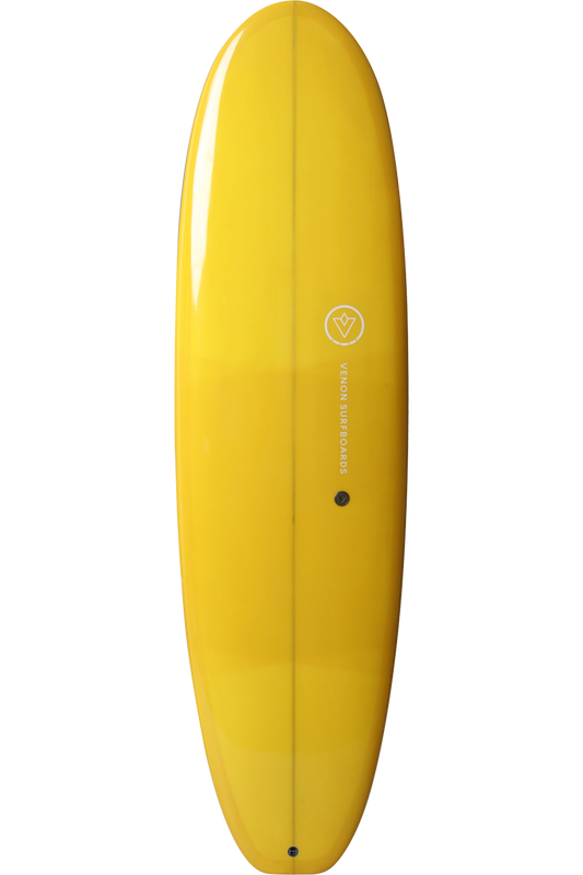 VENON Surfboards - Evo - Hydride 2+1 Fins - Double Layer Marigold - Squash Tail