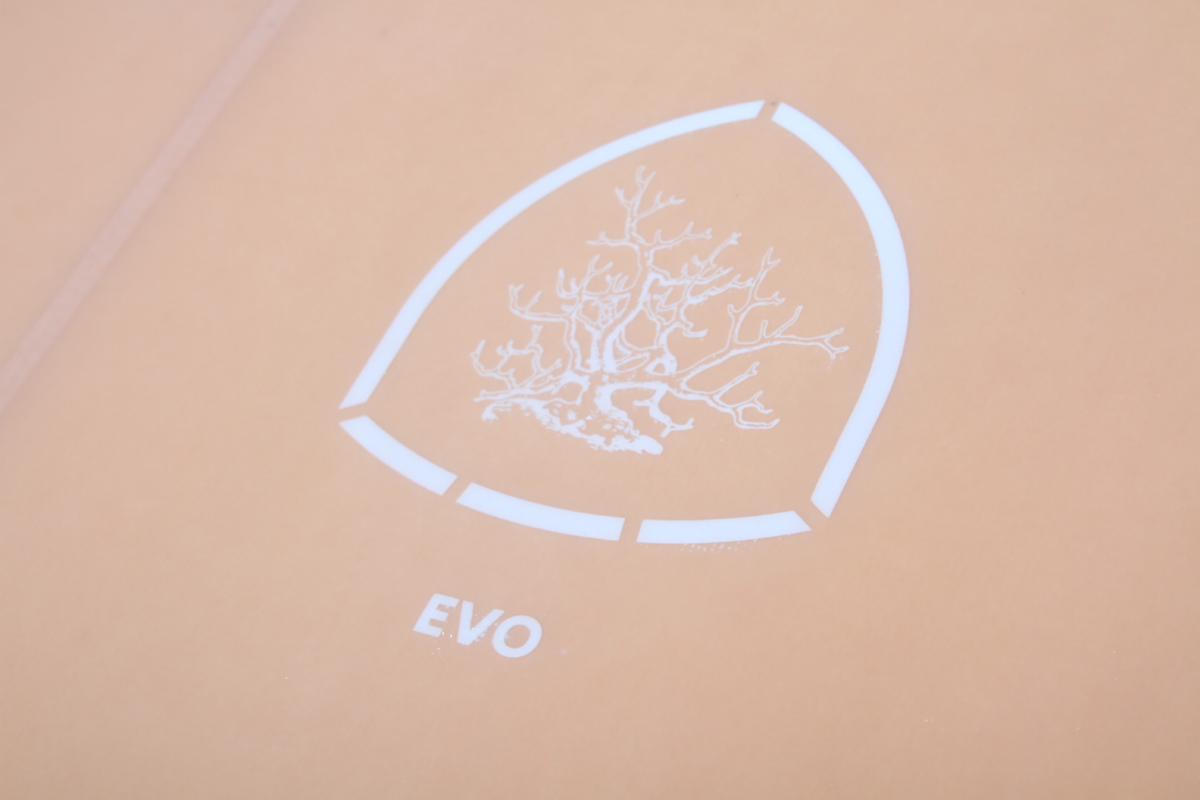 Evo - Hybrid 2+1 Fins - White Deck Pink