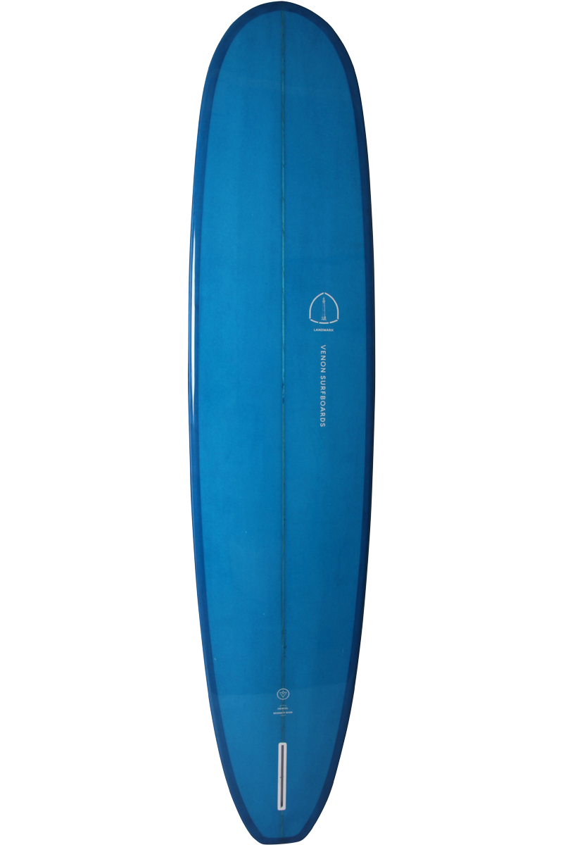 VENON Surfboards - Landmark - Longboard Noserider - Double Layer Dark Blue - Squash Tail