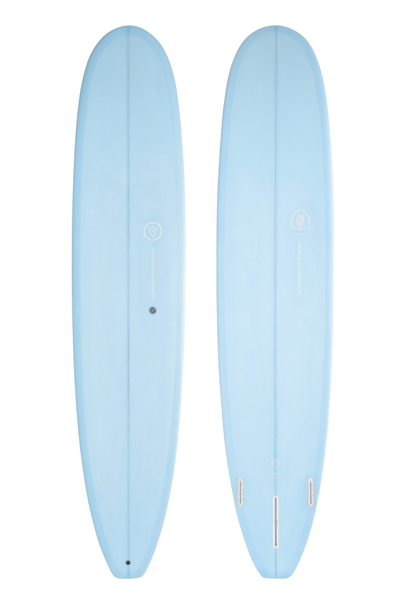 VENON Surfboards - Longsoul - Longboard Polyvalent - Pastel Blue - Squash Tail