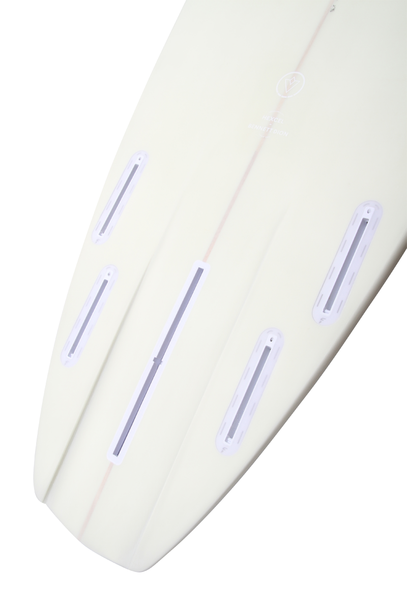 VENON Surfboards - Quokka - Hybrid 5Fins - White Deck Cream - Squash Tail