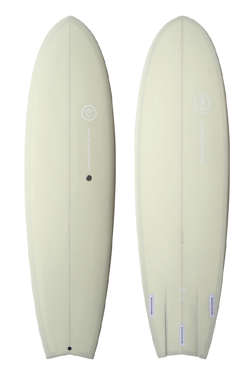 VENON Surfboards - Spectre - Hybrid Fish - Pastel Cream - Swallow Tail